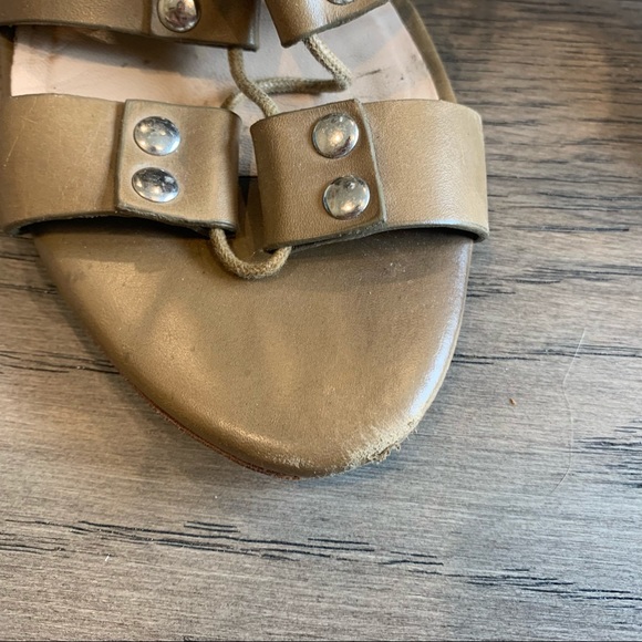 Loeffler Randall Hana Gladiator Sandals Olive 8M - Picture 3 of 10